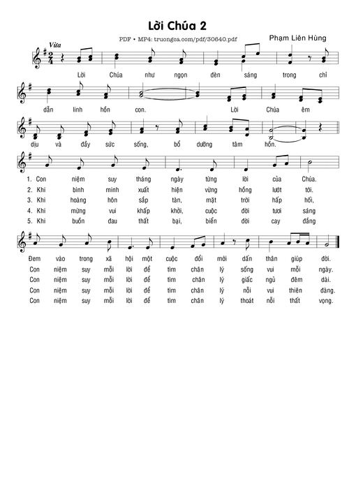 Lời Chúa (2) - Phạm Liên Hùng