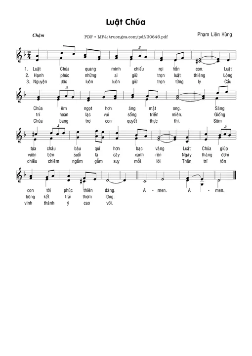 Luật Chúa - Phạm Liên Hùng