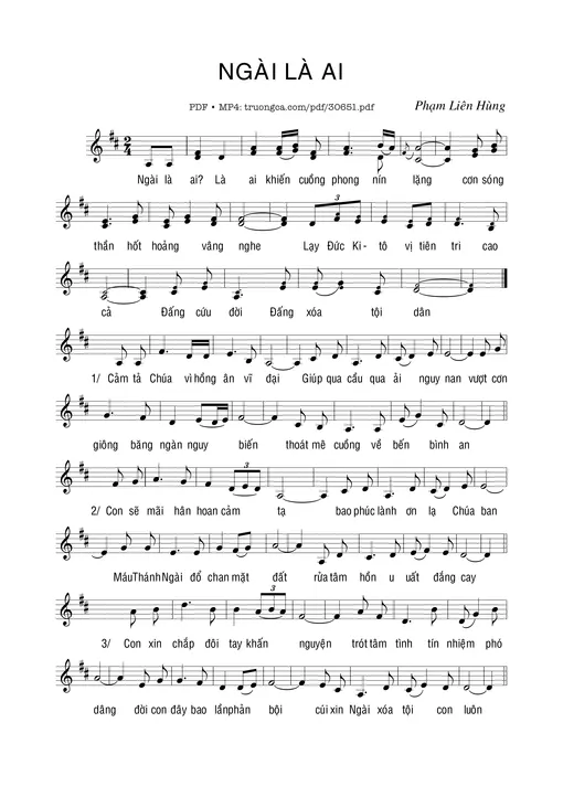 Ngài là ai - Phạm Liên Hùng