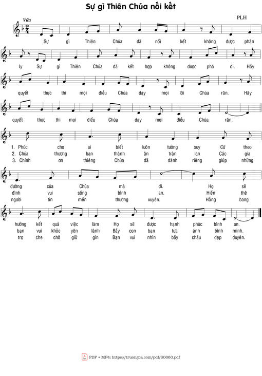 Sheet nhạc PDF bài Sự gì Thiên Chúa nối kết