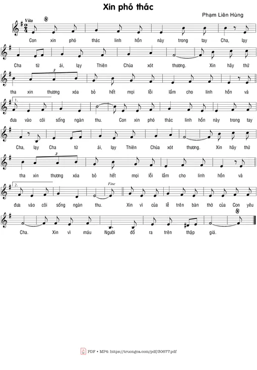 Xin phó thác - Phạm Liên Hùng