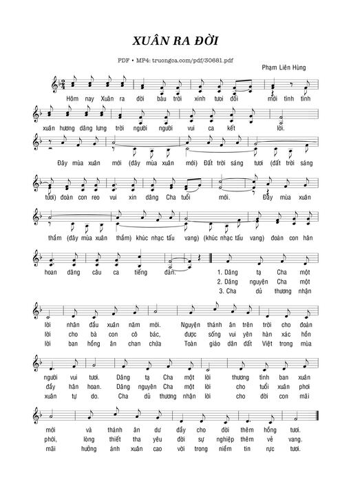 Xuân Ra Đời - Phạm Liên Hùng