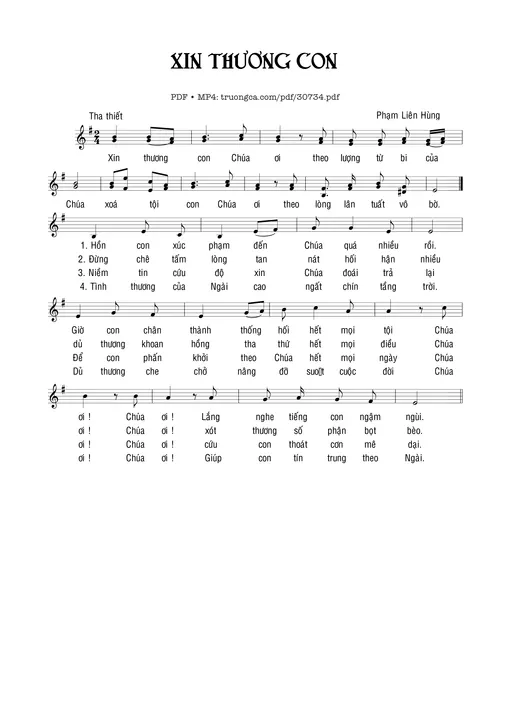 Xin thương con - Phạm Liên Hùng