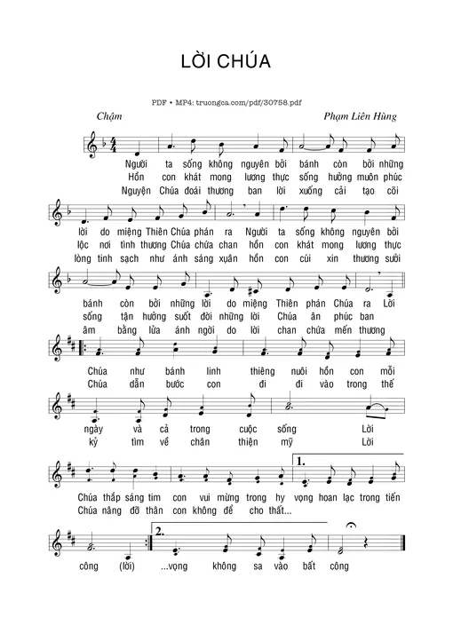 Lời Chúa - Phạm Liên Hùng