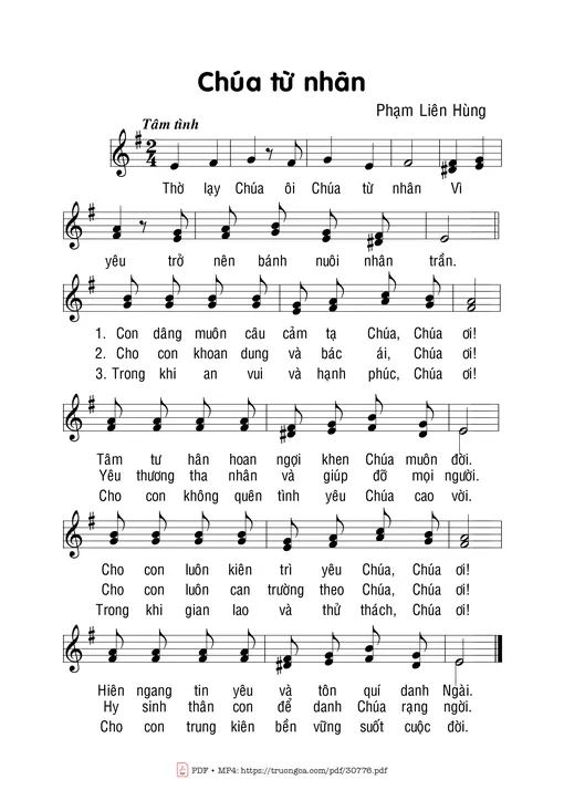 Chúa từ nhân - Phạm Liên Hùng