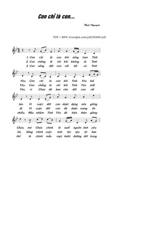 Con Chỉ Là Con - Thái Nguyên