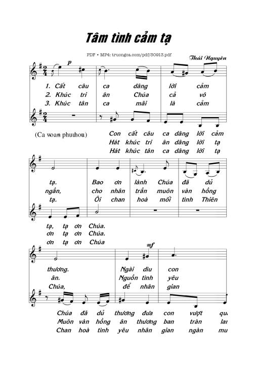 Tâm tình cảm tạ