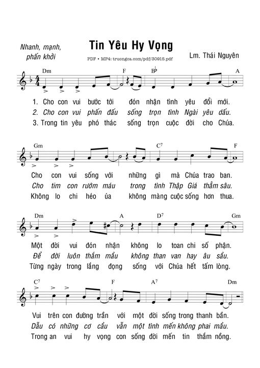 Tin yêu hy vọng - Thái Nguyên