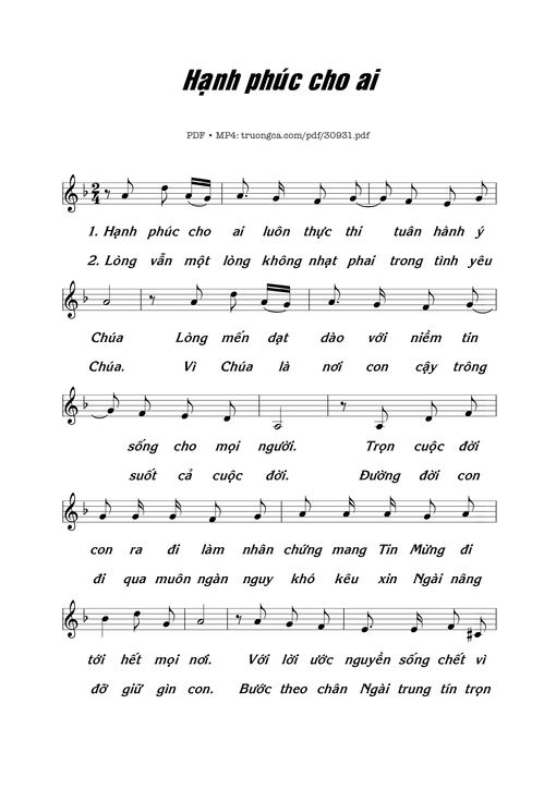 Hạnh phúc cho ai