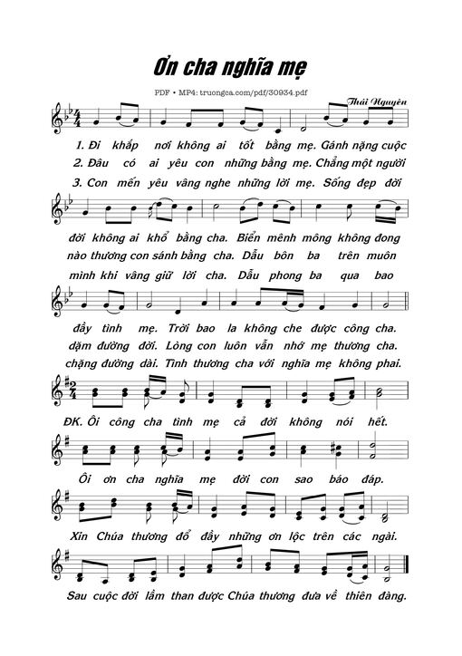 Ơn Cha Nghĩa Mẹ