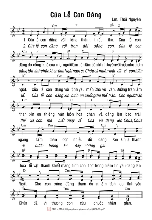 Của Lễ Con Dâng