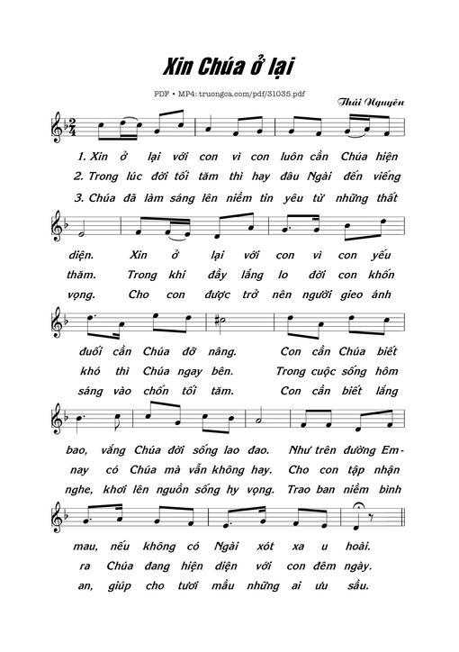 Xin Chúa ở lại