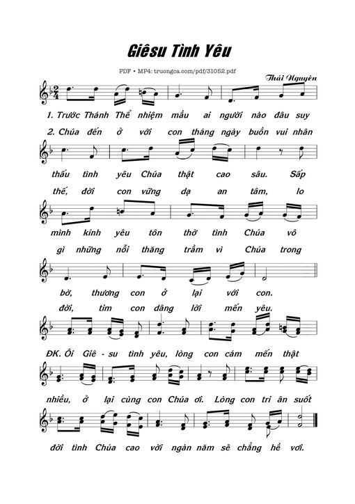 Giêsu Tình Yêu - Thái Nguyên