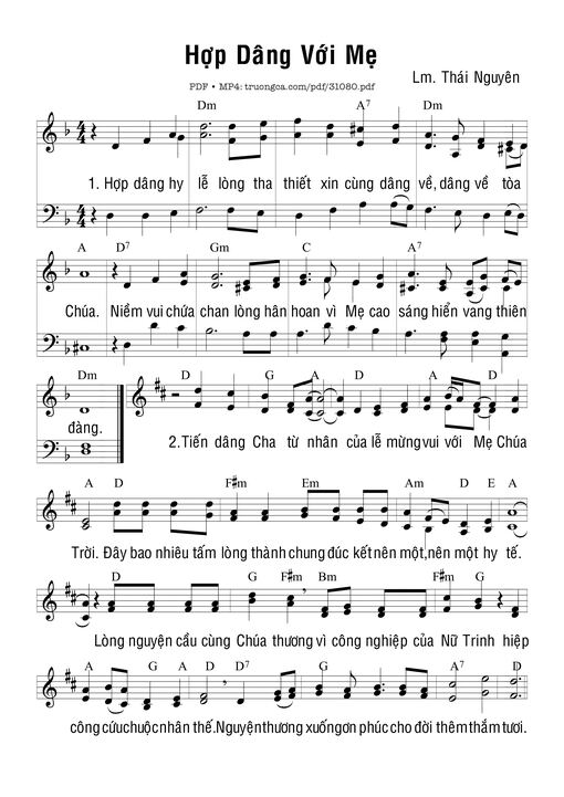 Hợp Dâng Với Mẹ
