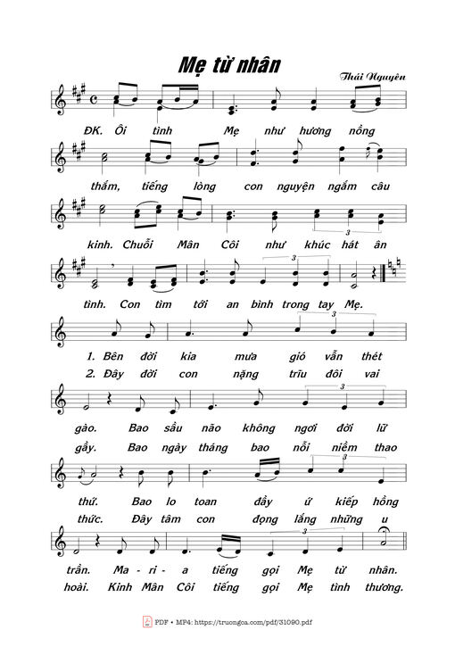 Mẹ Từ Nhân - Thái Nguyên