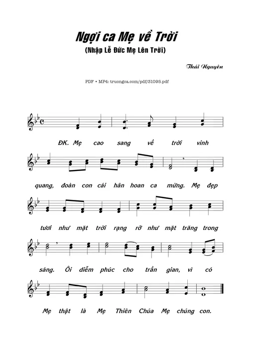 Ngợi ca Mẹ về trời