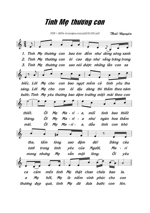 Tình Mẹ Thương Con
