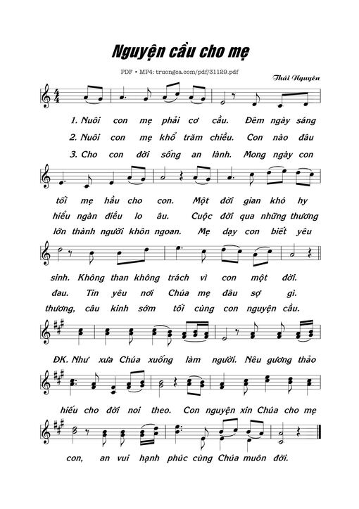 Nguyện cầu cho mẹ