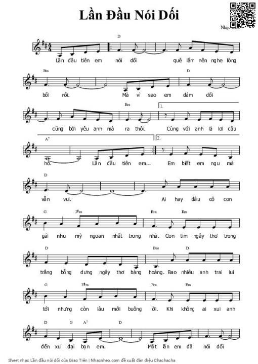 Lần đầu nói dối