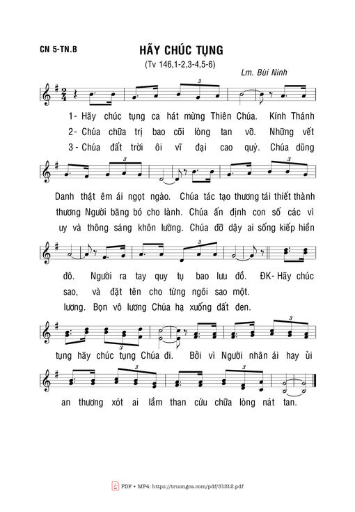 Hãy Chúc Tụng - Bùi Ninh