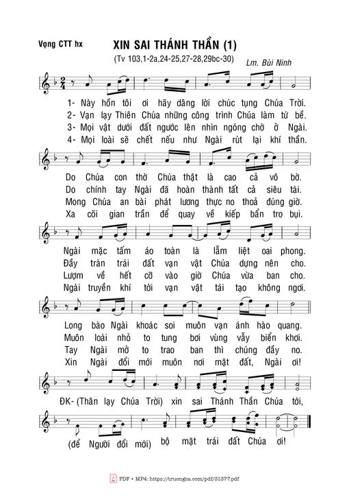 Xin Sai Thánh Thần (1)