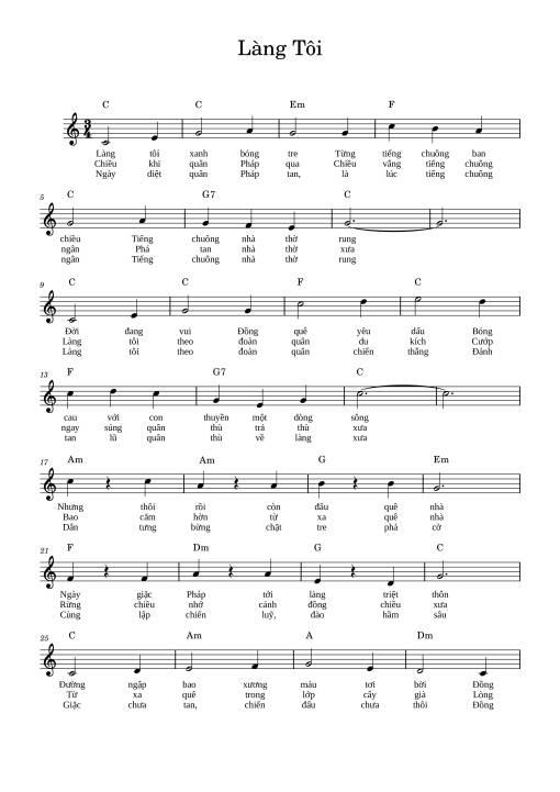 Làng tôi - Văn Cao