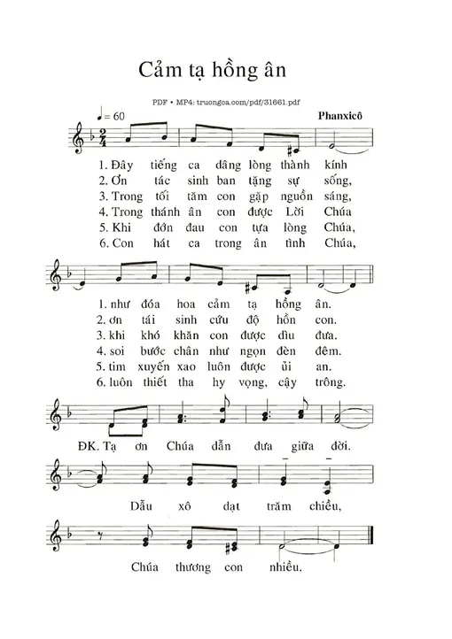 Cảm Tạ Hồng Ân