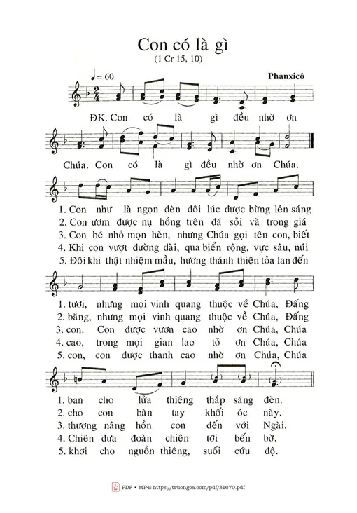 Con Có Là Gì - Phanxico