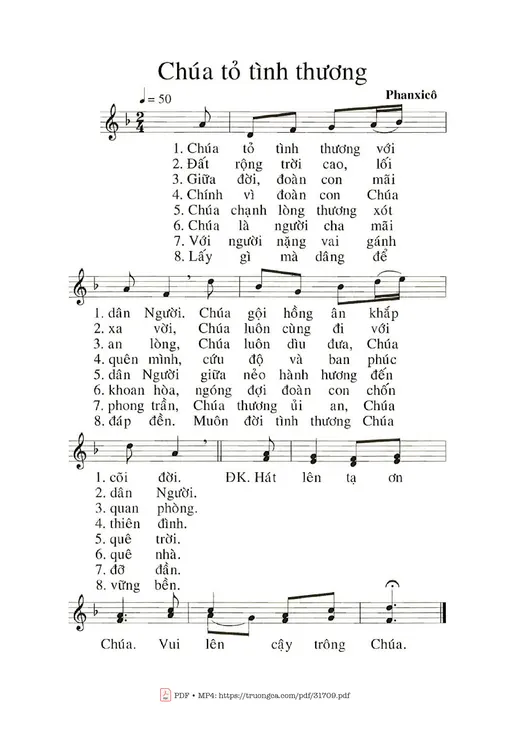 Chúa Tỏ Tình Thương