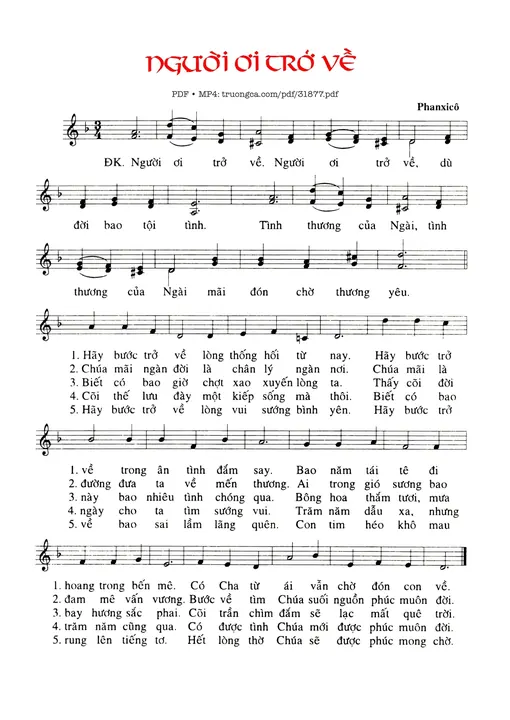 Người Ơi Trở Về