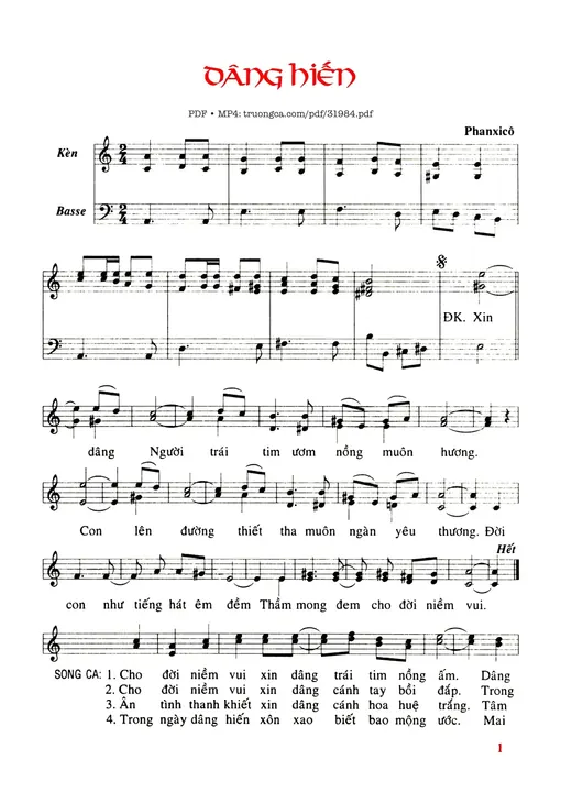 Dâng Hiến - Phanxico