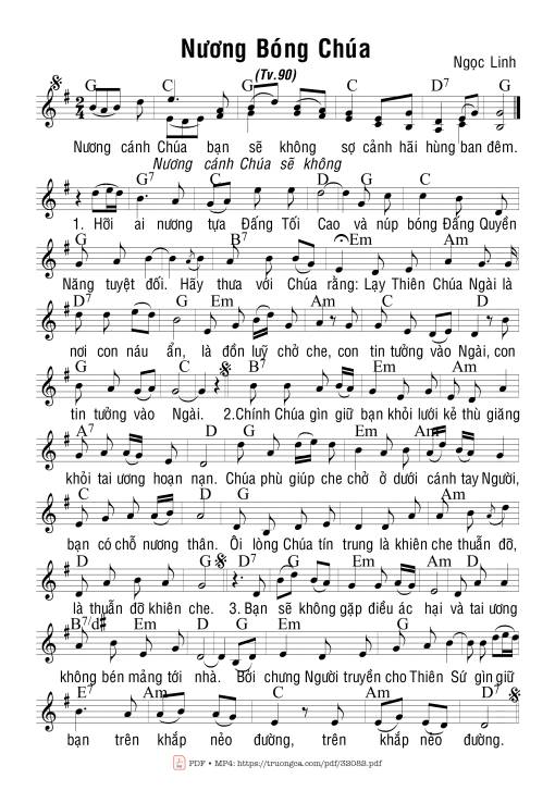 Thánh Vịnh 90, Nương Bóng Chúa