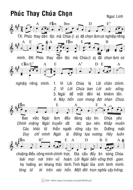 Thánh Vịnh 32, Phúc Thay Chúa Chọn