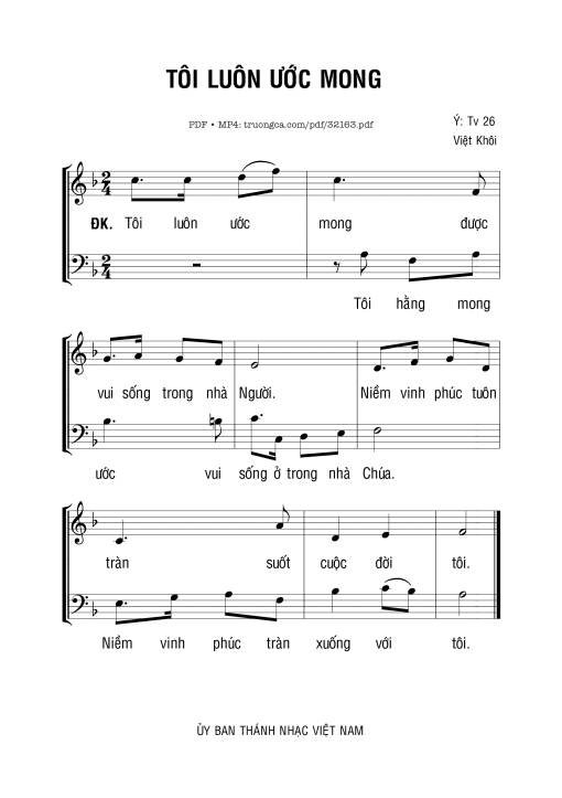 Thánh Vịnh 27, Tôi Luôn Ước Mong