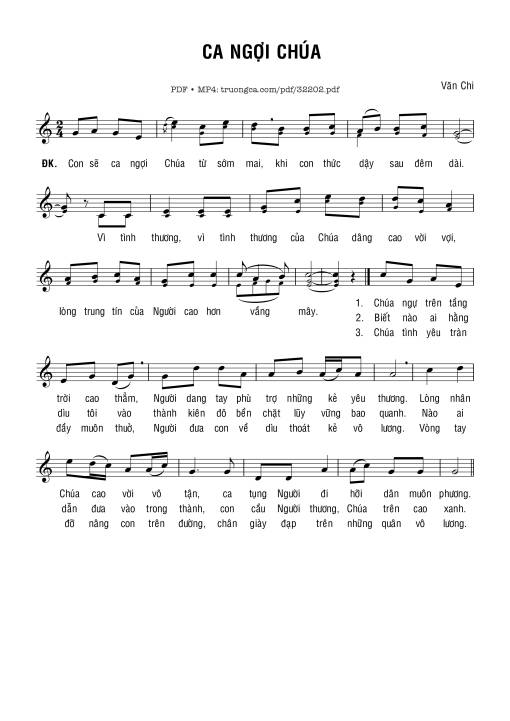 Ca Ngợi Chúa - Văn Chi