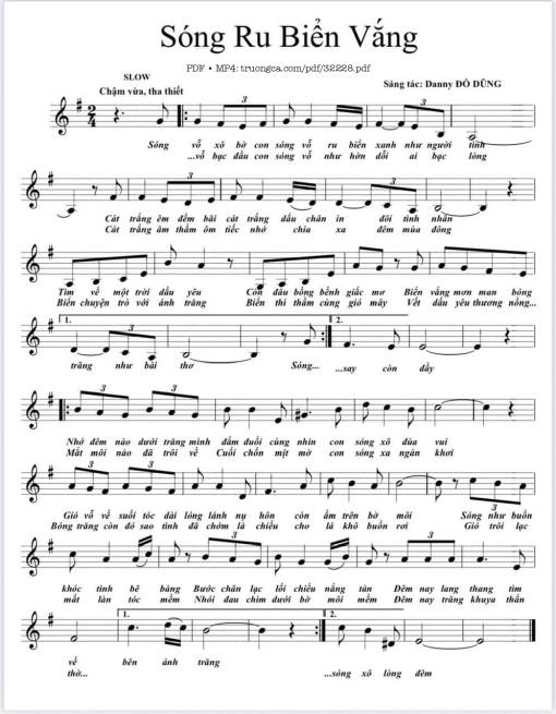 Sóng ru biển vắng