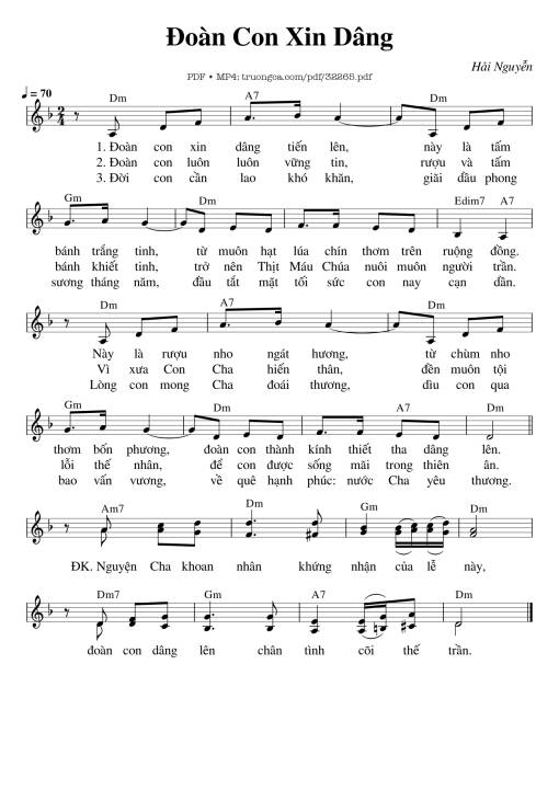 Đoàn Con Xin Dâng