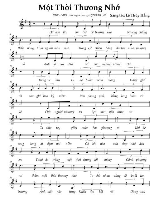 Một thời thương nhớ