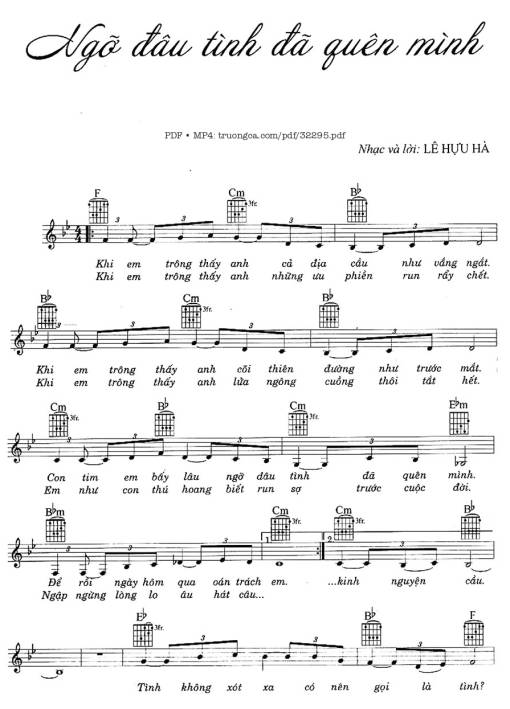 Ngỡ đâu tình đã quên mình