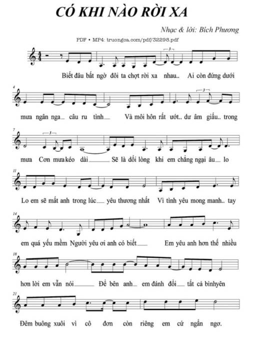 Có khi nào rời xa