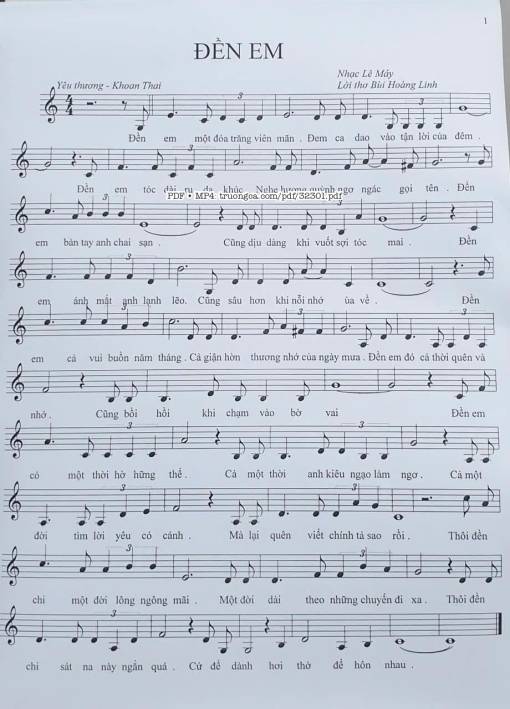 Đền em - Lê Máy