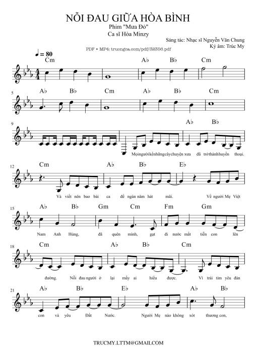 Nỗi Đau Giữa Hoà Bình