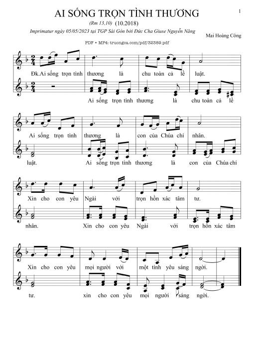 Ai Sống Trọn Tình Thương (Rm. 13)