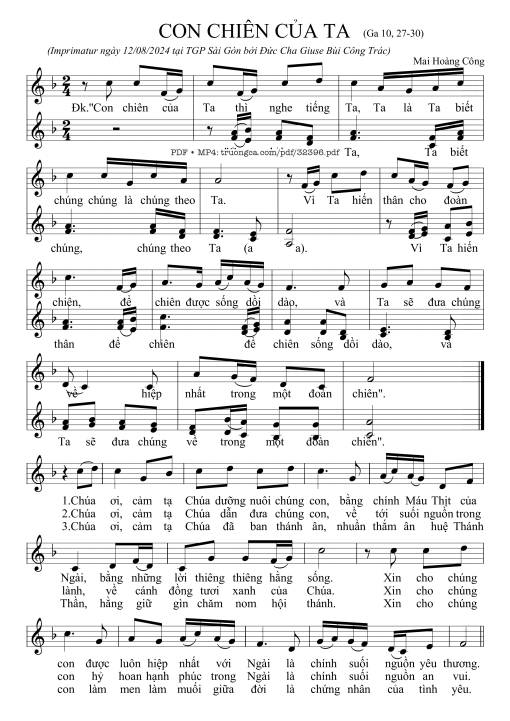 Con Chiên Của Ta - Mai Hoàng Công