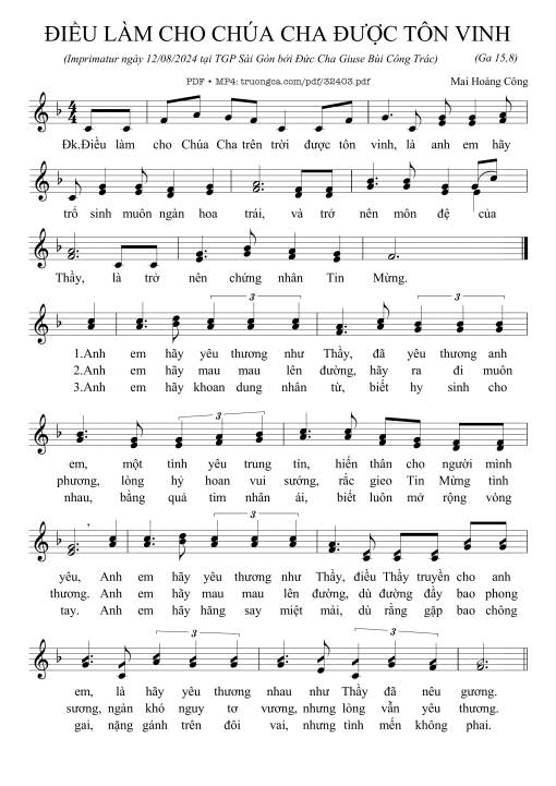 Điều Làm Cho Chúa Chúa Trên Trờiđược Tôn Vinh