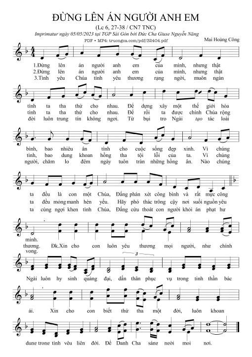 Đừng Lên Án Người Anh Em