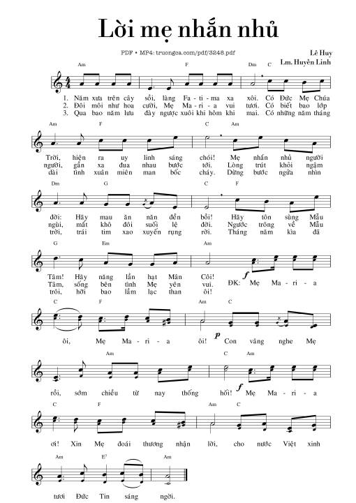 Lời mẹ nhắn nhủ