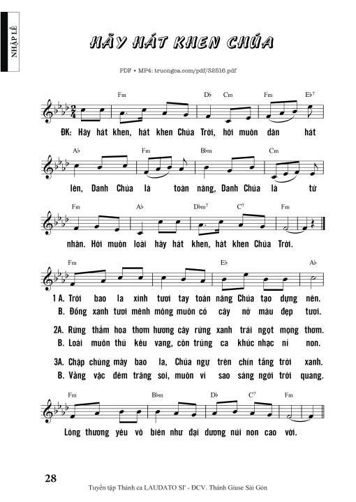 Hãy Hát Khen Chúa