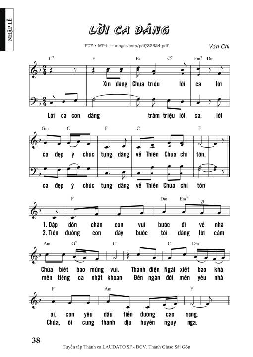 Lời Ca Dâng - Văn Chi