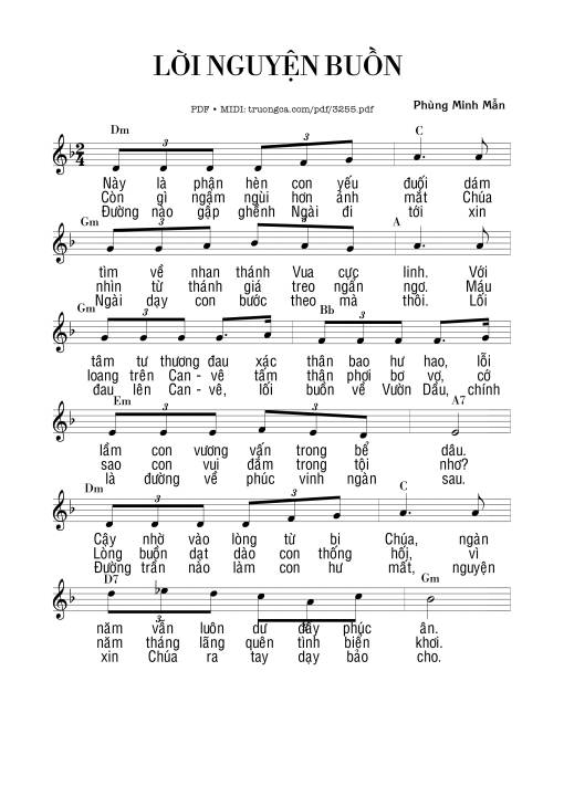 Lời nguyện buồn